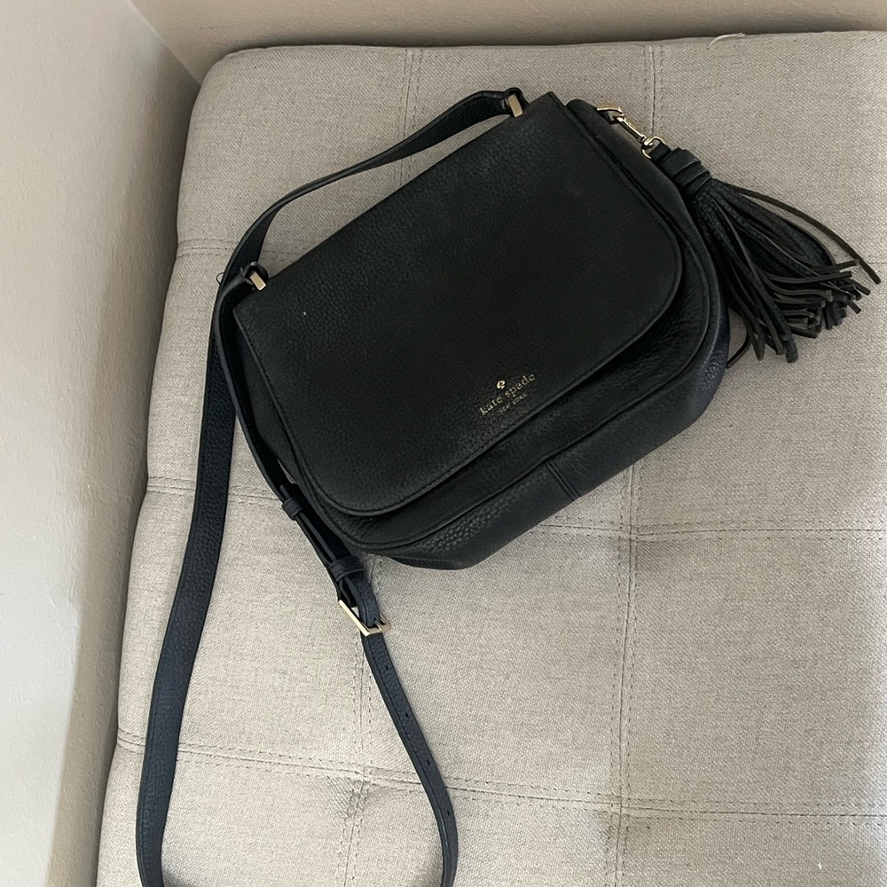 Kate Spade Midnight Crossbody Bag with Tassel